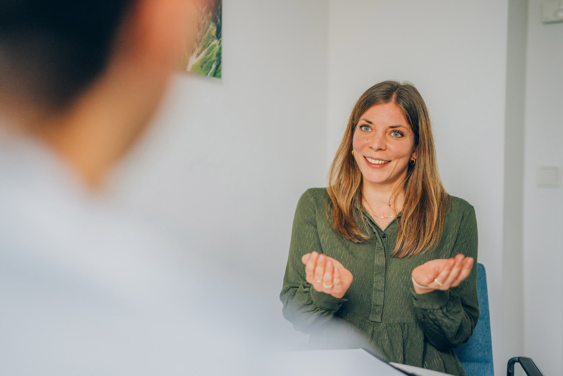 Gesprächssituation während einer Psychotherapie